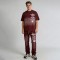 Oversized Sun Faded T-shirt and Sweatpants Set | Silk Screen Print | Hot Fix Rhinestones | Custom Streetwear Manufacturer