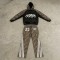 Men's Camo Paneling and Screen Print 3D Embroidery Tracksuit | Durable Streetwear | Custom Streetwear Manufacturer