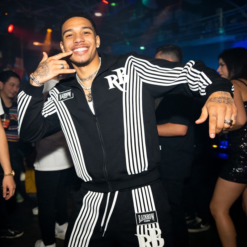 Custom Men's Patch Embroidered Striped Tracksuits