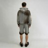 Spray Dye Embroidery Skeleton Tracksuit | Zip Up Hoodie and Shorts | Heavyweight  Streetwear | Streetwear Manufacturer
