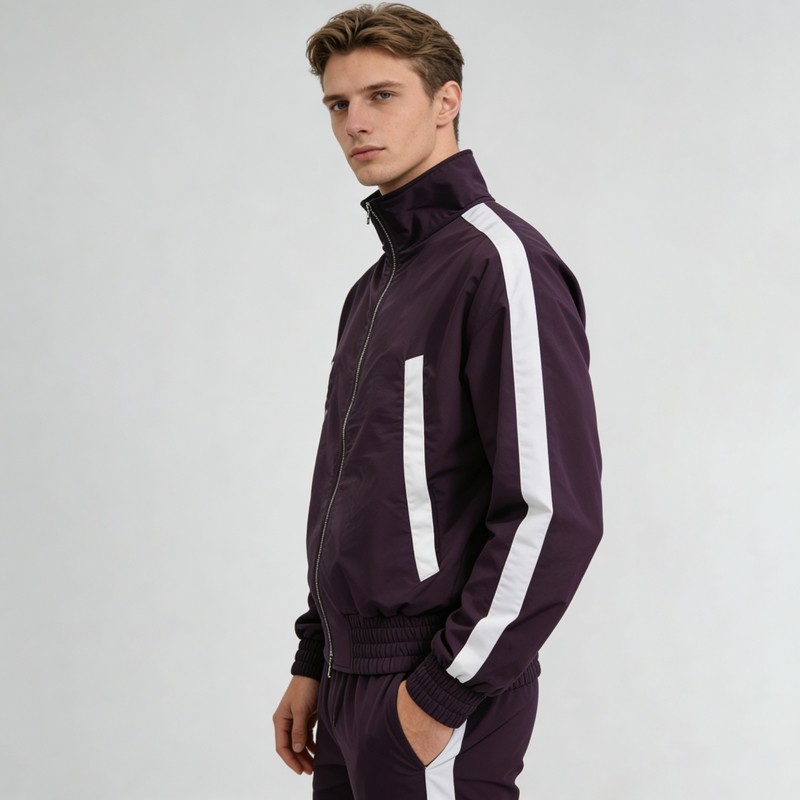 3D Silicone Print Paneled Tracksuits