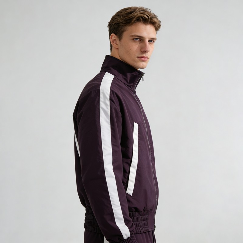 3D Silicone Print Paneled Tracksuits