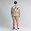 Men's Embroidered and Back Logo DTF Shirt Shorts | Linen Blend | Casual Streetwear | Custom Streetwear Manufacturer
