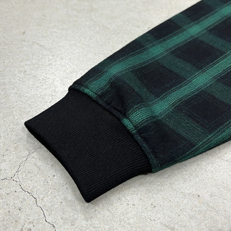 Embroidery and Screen Print Plaid Tracksuit