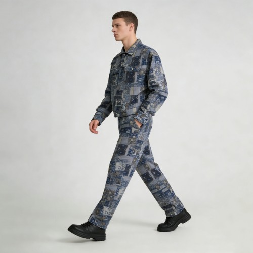 Vintage Jacquard Tracksuits | Oversized Fit | Cotton-Blend Jacquard | Custom Streetwear Manufacturer