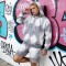 Men's Acid Wash Spray Tie-Dye Tracksuit | Vintage Worn-In Style | Cotton Blend | OEM Streetwear