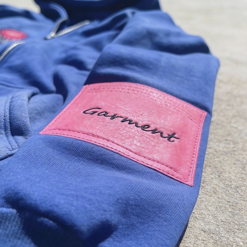 Vintage Washed Spray Dye Embroidery Tracksuit