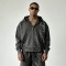 Embroidered Washed Zip Up Hoodie and Shorts Tracksuit | Casual Wear | Custom Streetwear