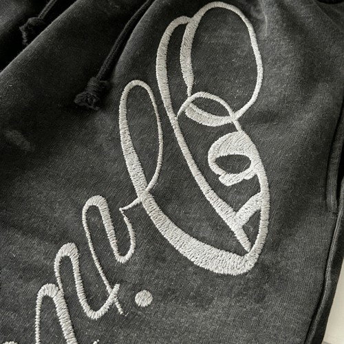 Embroidered Washed Zip Up Hoodie and Shorts Tracksuit | Casual Wear | Custom Streetwear