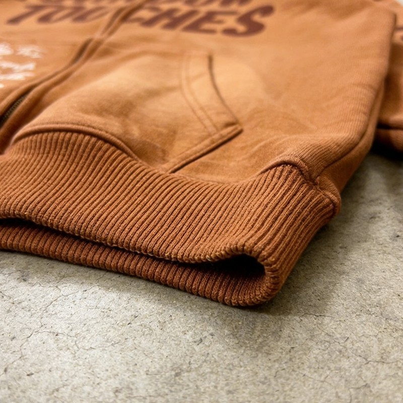 Men's Washed and Embroidered Rhinestone Tracksuit