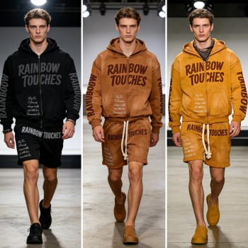 Men's Washed and Embroidered Rhinestone Tracksuit | Durable Applique Streetwear | Custom Streetwear