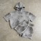 Rhinestone Distressed Washed Spray Dye Tracksuit | Raw Edge | Custom Streetwear Manufacturer