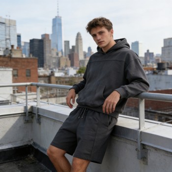 Men's Paneling Stitching Tracksuit | Quick-Dry Streetwear | Custom Streetwear Manufacturer