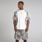 Men's Heat Transfer Camo Paneling Tracksuit | Quick-Dry Fabric | Loose Fit | OEM Streetwear