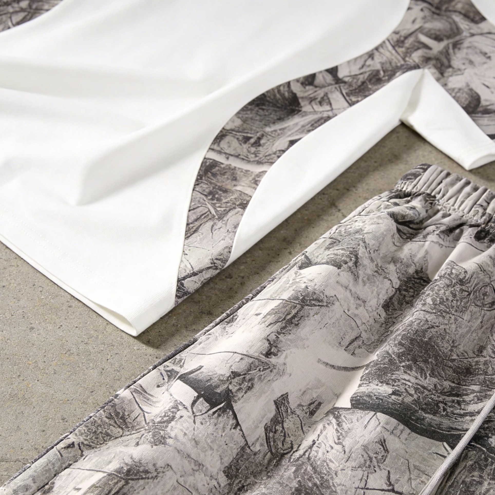 Men's Heat Transfer Camo Paneling Tracksuit