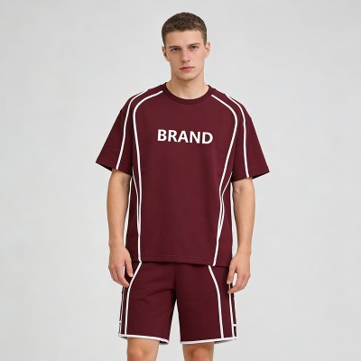 Men's Oversized Screen Print Tracksuits | Cotton Blend | Gym Daily Wear | Clothing Manufacturer