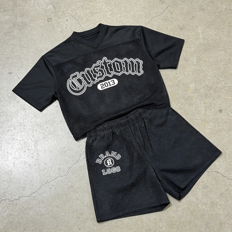 Men's Screen Print Mesh Jersey Tracksuit