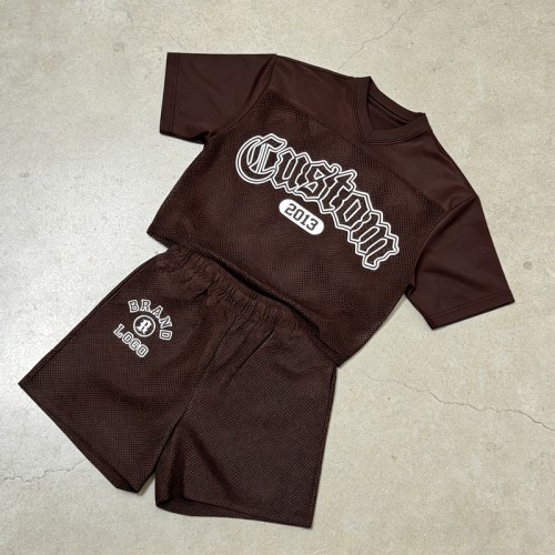 Men's Screen Print Mesh Jersey Tracksuit | Quick-Dry Streetwear | Custom Streetwear Manufacturer