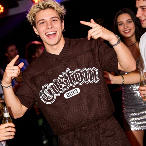 Men's Screen Print Mesh Jersey Tracksuit | Quick-Dry Streetwear | Custom Streetwear Manufacturer