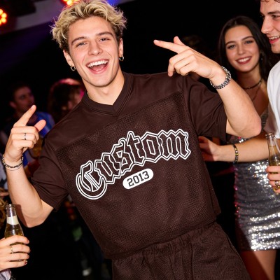 Men's Screen Print Mesh Jersey Tracksuit | Quick-Dry Streetwear | Custom Streetwear Manufacturer