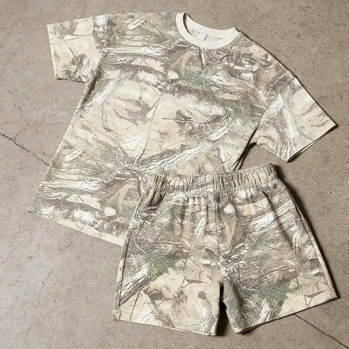 Men's Real Tree Camo Tracksuit | 100% Cotton | Daily Casual Streetwear | Custom Streetwear