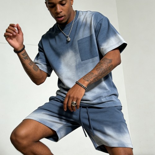 Acid Wash Spray Dye Tracksuit | Loose Fit | Casual Street Style | Custom Streetwear Manufacturer