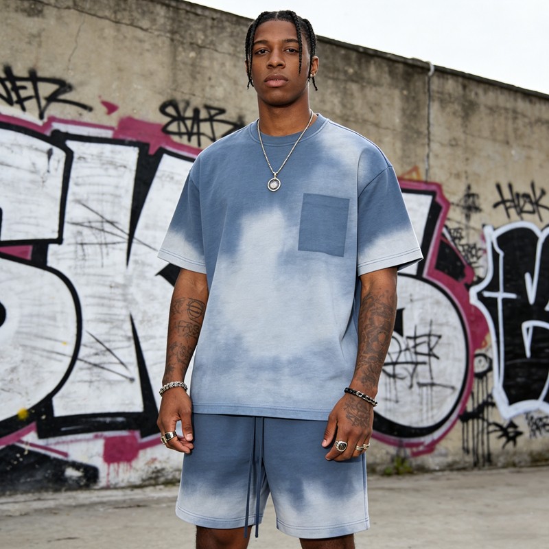 Acid Wash Spray Dye Tracksuit