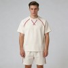 Men's Contrast Stitch Raglan Sleeve Tracksuit | Elastic Waist | Casual Daily Streetwear | Clothing Manufacturer