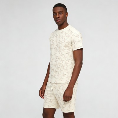 Men's DTG Print Star Graphic Tracksuit | 100% Cotton | Summer Daily Wear | Custom Streetwear