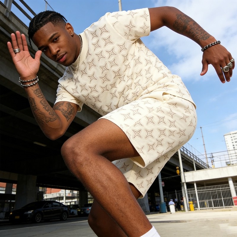 Men's DTG Print Star Graphic Tracksuit