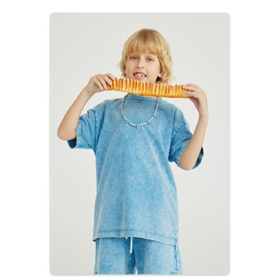 Custom Kids' Acid Washed T-Shirt | 270G Cotton | Breathable Streetwear | Custom Clothing Manufacturer