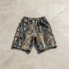 Men's Washed DTG Print Shorts | Elastic Waist Cargo Shorts | Cotton Blend | Custom Streetwear