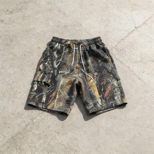 Men's Washed DTG Print Shorts | Elastic Waist Cargo Shorts | Cotton Blend | Custom Streetwear
