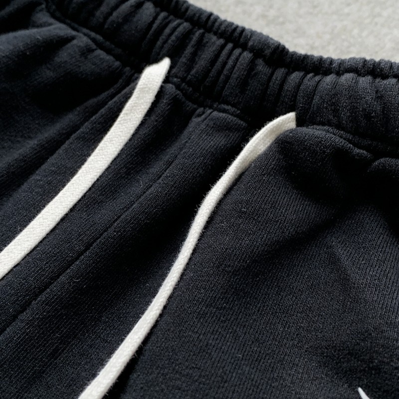 Men's Spray Dye Screen Print Flame Graphic Shorts