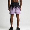Men's Full-Coverage Sublimation Print Flame Shorts | Quick-Dry Mesh Fabric | Casual Streetwear | Clothing Manufacturer