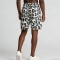 Men's DTG Print Leopard Print Drawstring Shorts | Cotton Blend | Casual Streetwear | Custom Streetwear
