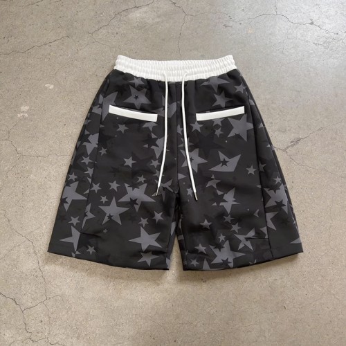 Custom Men's Heat Transfer Star Print Shorts | Drawstring | Quick-Dry Streetwear | Clothing Manufacturer