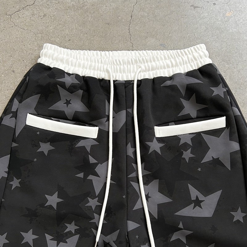 Custom Men's Heat Transfer Star Print Shorts