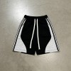 Men's Color Block Stripe Drawstring Shorts | Cotton Blend | Casual Streetwear | Clothing Manufacturer