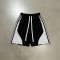 Men's Color Block Stripe Drawstring Shorts | Cotton Blend | Casual Streetwear | Clothing Manufacturer