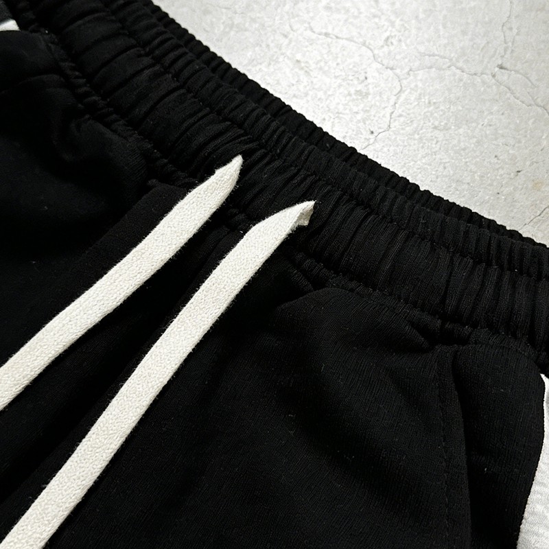 Men's Color Block Stripe Drawstring Shorts