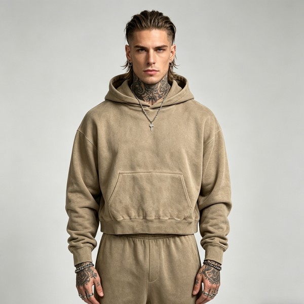 Men's Washed Vintage Oversized Hoodie | Heavyweight Cotton | Custom Streetwear Manufacturer