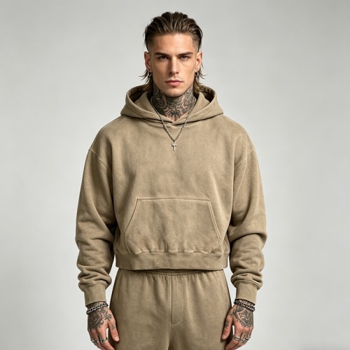 Men's Washed Vintage Oversized Hoodie | Heavyweight Cotton | Custom Streetwear Manufacturer