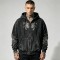Washed Vintage Rhinestone Spider Web Zip Hoodie | Cotton Blend | Oversized Fit | Custom Streetwear Manufacturer