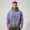 Vintage Washed Sun Faded DTG Print Hoodie | Raw Edge Applique Embroidery | 100% Cotton | Custom Streetwear Manufacturer