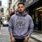 Vintage Washed Sun Faded DTG Print Hoodie | Raw Edge Applique Embroidery | 100% Cotton | Custom Streetwear Manufacturer