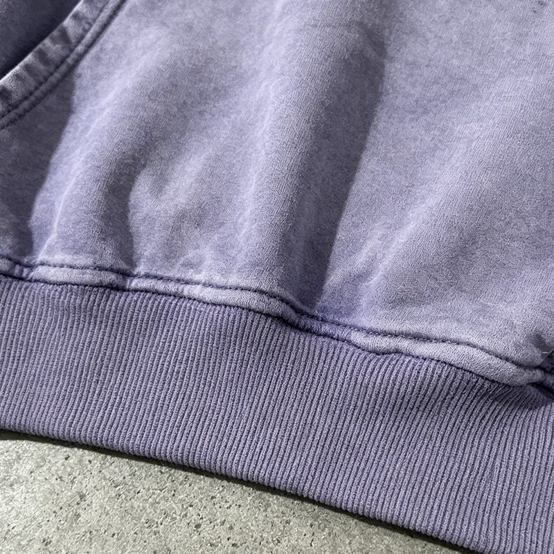 Vintage Washed Sun Faded DTG Print Hoodie