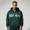 Digital Print Camo Rhinestone Zip Up Hoodie | Cotton Blend | Y2K Aesthetic | Custom Streetwear Manufacturer