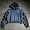 Custom Washed Rhinestone Spray Dyed Hoodie | Heavyweight Cotton | Custom Streetwear Manufacturer