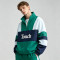 Men's Applique Patchwork Quarter Zip Windbreaker Jacket | Water-Resistant Lightweight Streetwear | Clothing Manufacturer